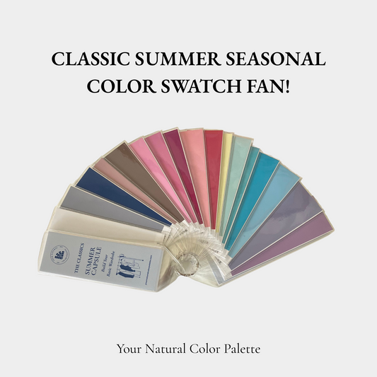 Summer Color Swatch Fan