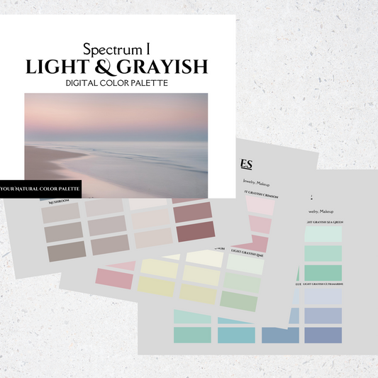 Spectrum I - Light and Grayish Digital Color Palette